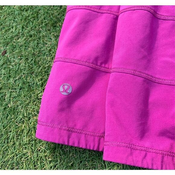 Lululemon Pace Rival Skirt II violet pink MINI SKORT SKIRT sz 8 - Picture 8 of 8